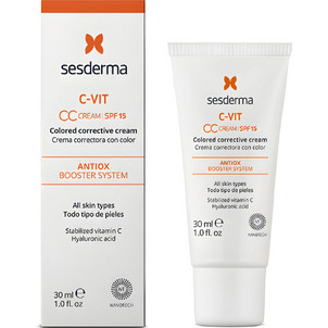 Крем корректирующий тон кожи SPF15 с витамином С  C-Vit CC Cream SPF15