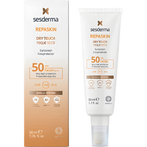 Средство солнцезащитное с матовым эффектом для лица SPF50  Repaskin Dry Touch Facial Sunscreen SPF50